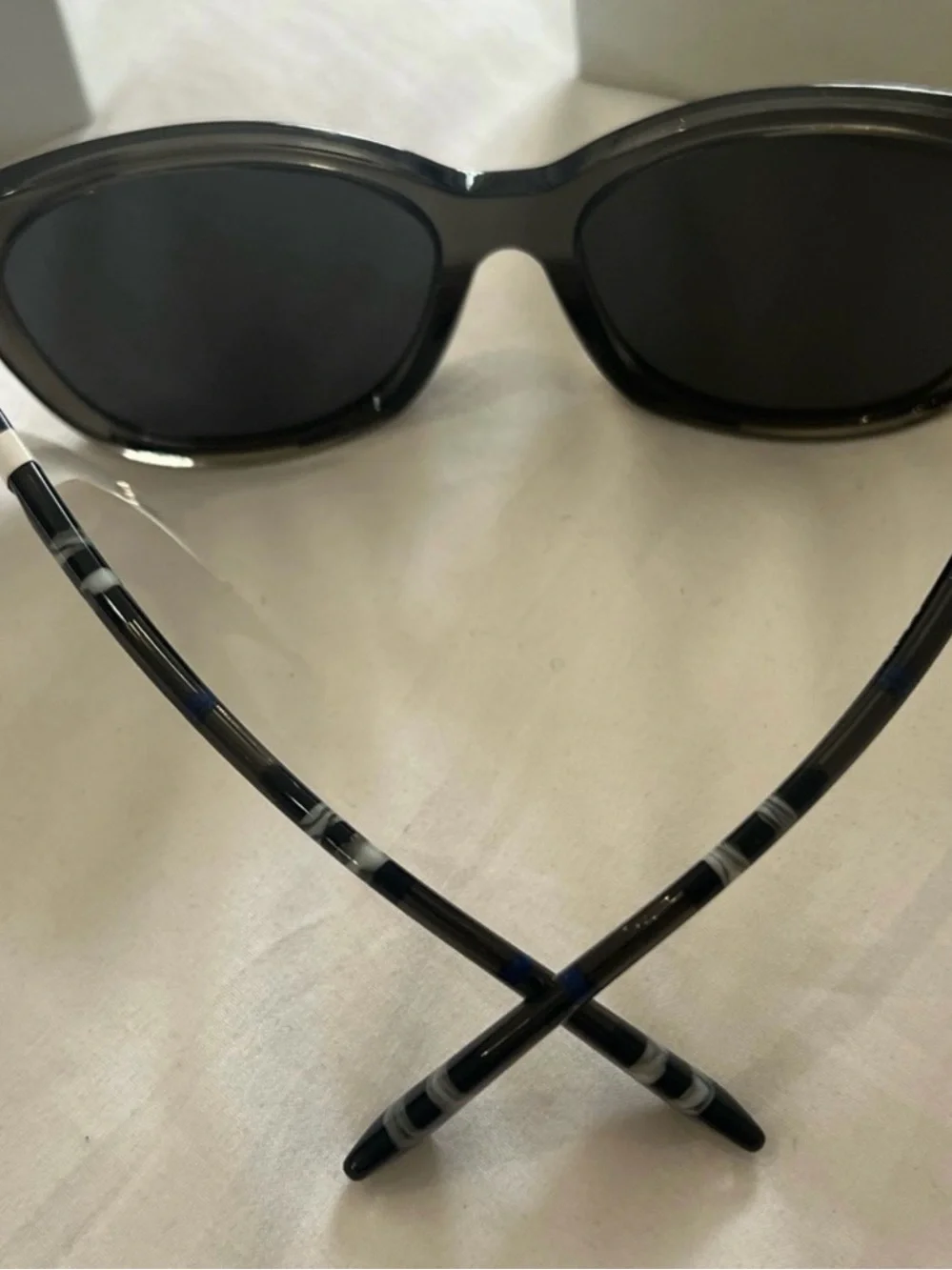 Authentic Burberry BE4465 Black Cat-Eye Women’s Sunglasses in case and box
